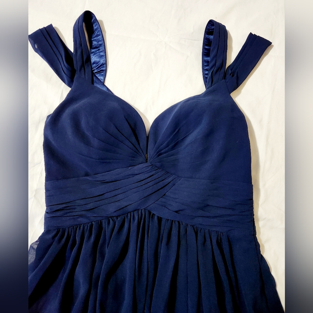 Lulu's Bariano Ocean of Elegance blue evening gown - Picture 2 of 10